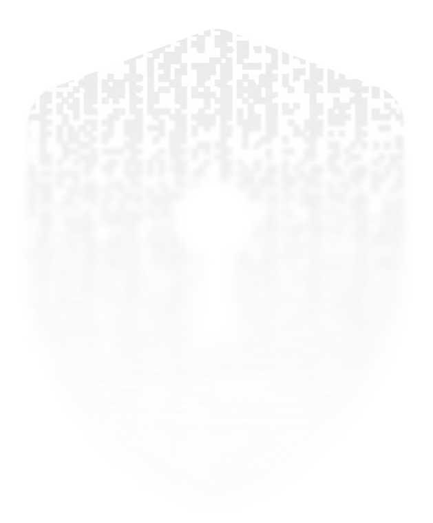 Transparent shield icon with a central keyhole symbolizing security and data protection.